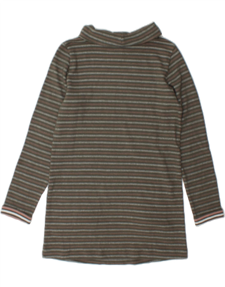 SEASALT CORNWALL Womens Roll Neck Jumper Sweater UK 8 Small Grey Striped Vintage Seasalt Cornwall and Second-Hand Seasalt Cornwall from Messina Hembry 