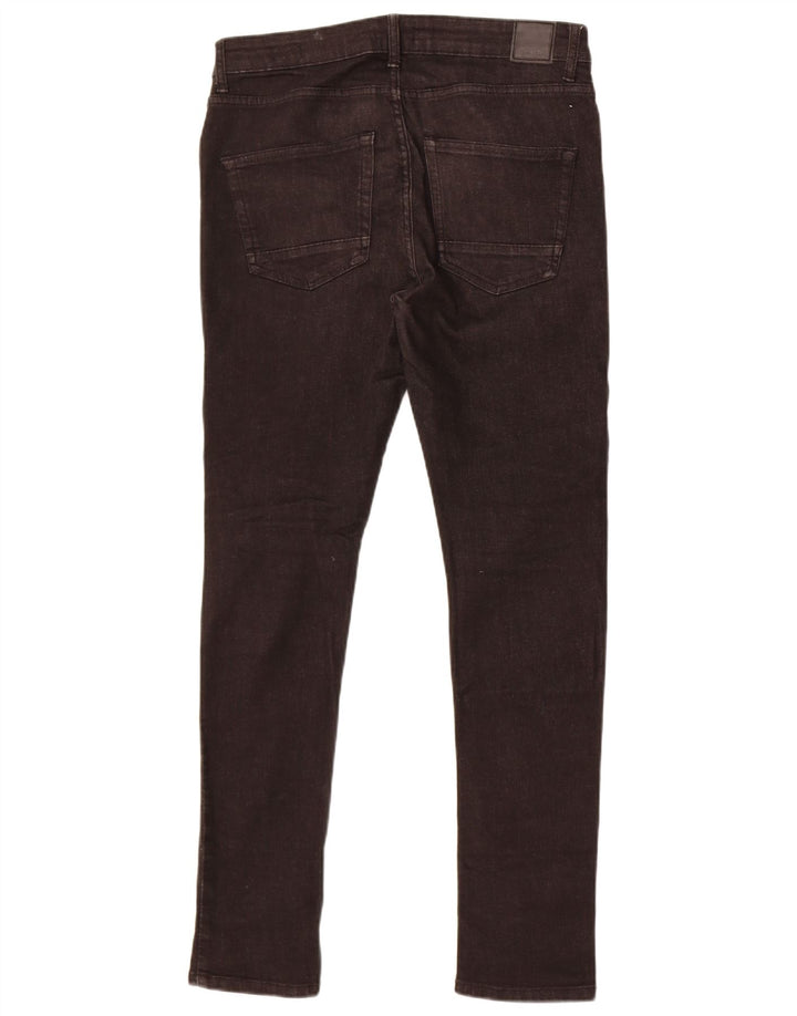 Πάγκος Ανδρικό Skinny Jeans W32 L32 Μαύρο βαμβακερό