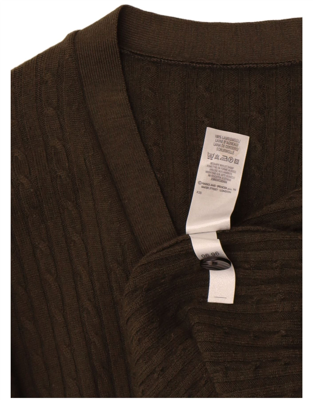 Marks & Spencer Γυναικείο πουλόβερ St. Michael Cardigan UK 14 Large Khaki