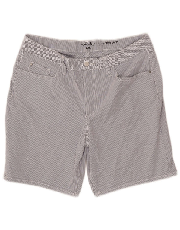Ψηλόμεσο κάζουαλ σορτς Lee Womens Riders W33 Μεγάλο μπλε pinstripe