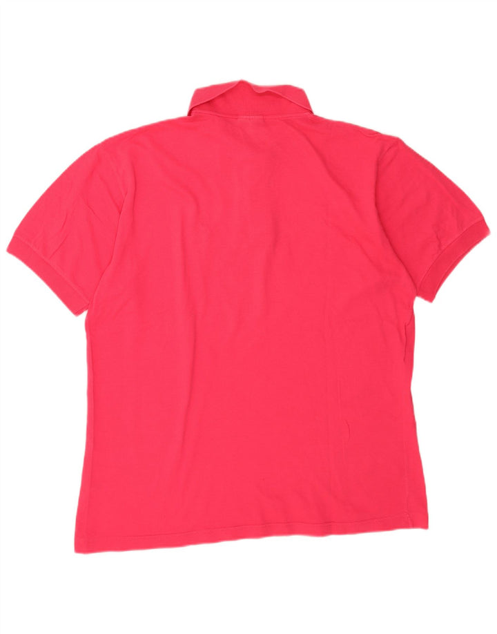 Sergio Tacchini Ανδρικό πουκάμισο Polo μεγάλο ροζ βαμβακερό
