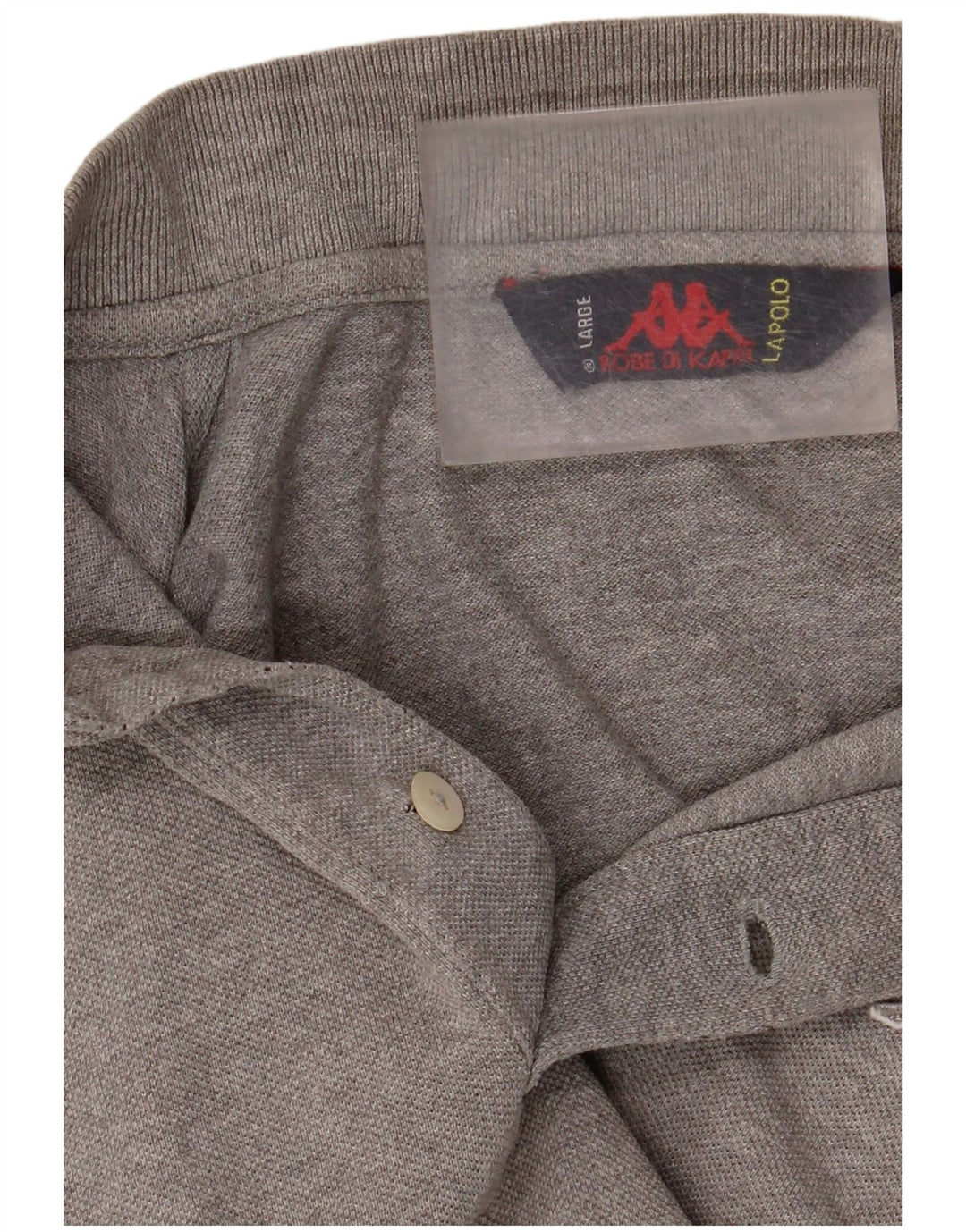 Ανδρικό μακρυμάνικο μπλουζάκι πόλο KAPPA σε γκρι μεγάλο