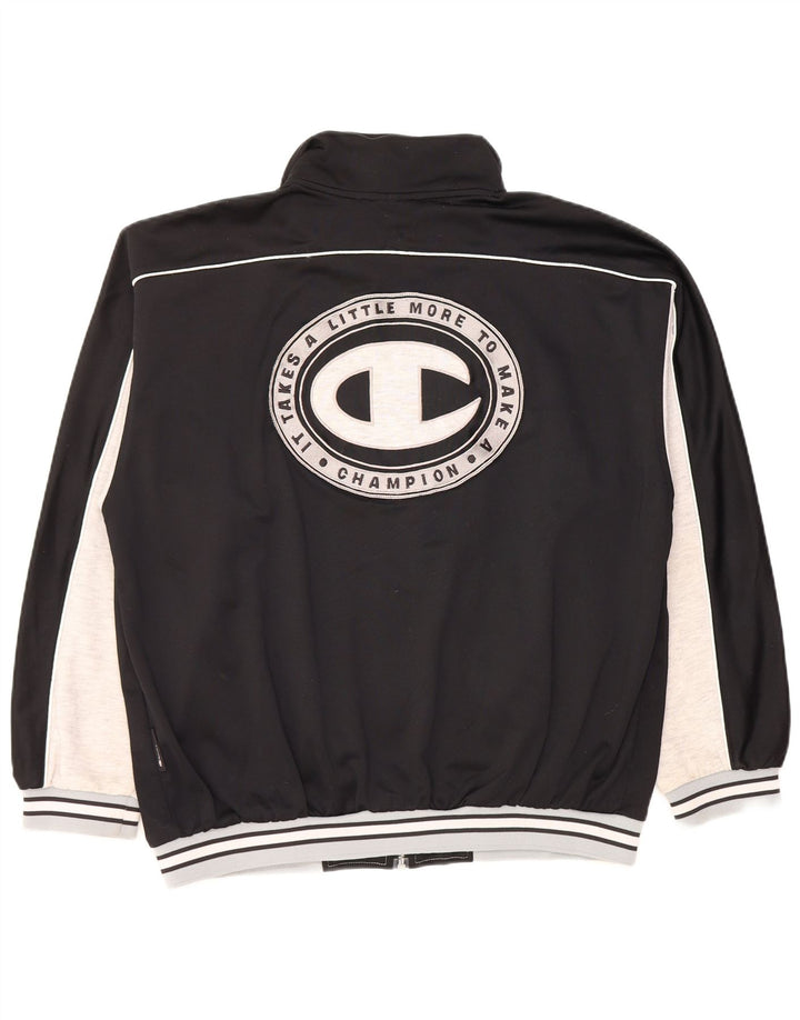 Ανδρική φόρμα Champion Graphic Top Jacket Large Black Colourblock