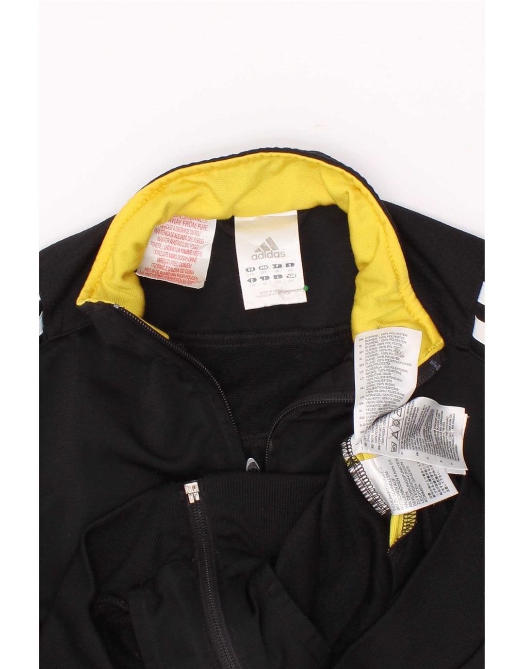 Adidas Boys αθλητική φόρμα Top Jacket 5-6 Years Black Colourblock Polyester