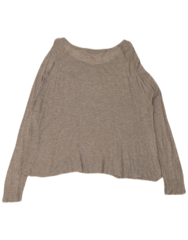 Zara Γυναικεία Μπλούζα Oversized Top UK 16 Large Grey