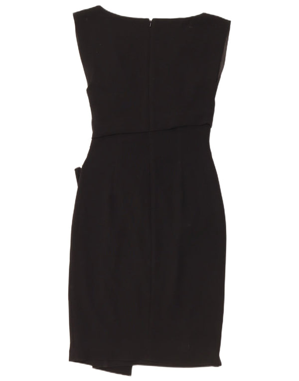 Coast Womens Sleeveless Sheath Dress UK 8 Small Black Triacetate