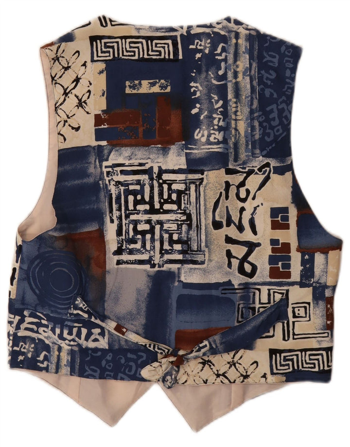 VINTAGE Γυναικείο Γιλέκο UK 12 Medium πολύχρωμο συνονθύλευμα