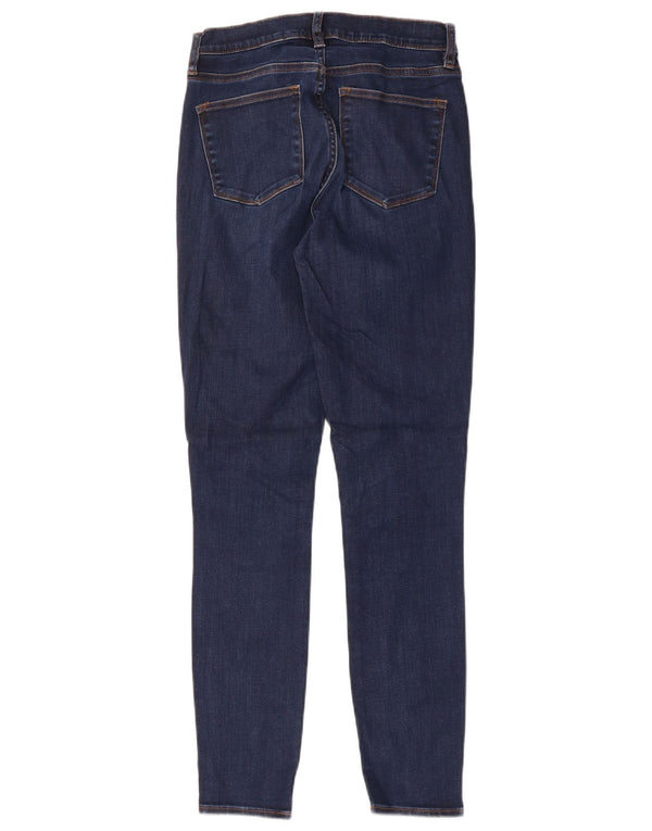 J. CREW Womens Toothpick High Rise Skinny Jeans W26 L30 Navy Blue Cotton