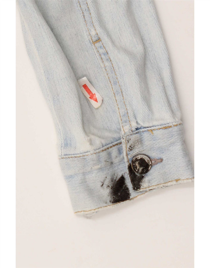 Topshop Γυναικείο Τζιν Μπουφάν UK 10 Small Blue Cotton