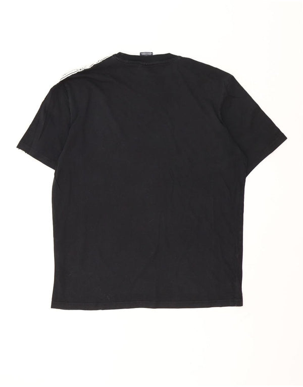 Ανδρικό γραφικό T-Shirt Champion Top Large Black Colourblock