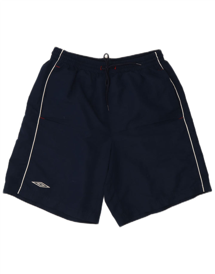 Ανδρικό γραφικό αθλητικό σορτς Umbro με μεσαίο μπλε ναυτικό πολυεστέρα