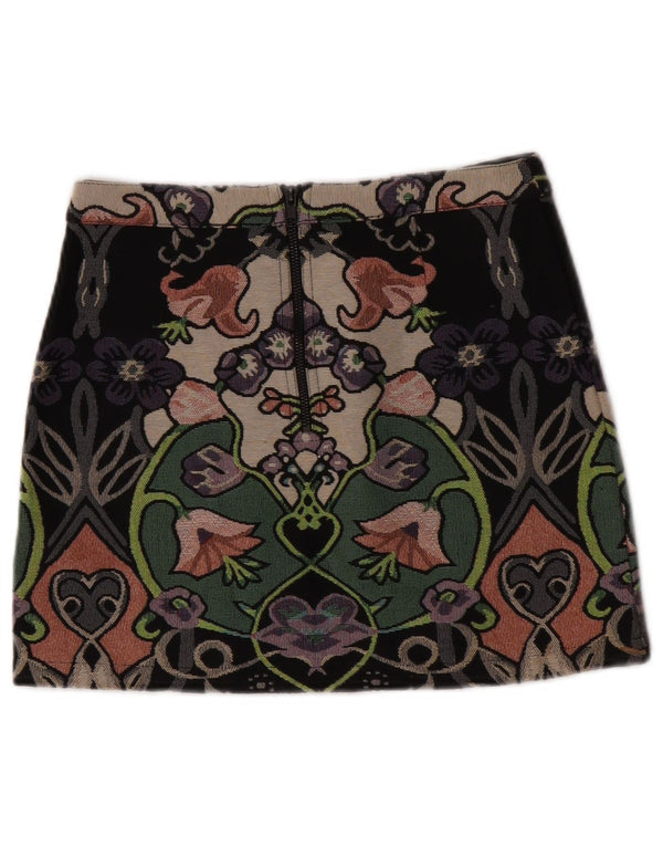 Topshop Γυναικεία Μίνι Φούστα UK 8 Small W28 Πολύχρωμος Floral Πολυεστέρας