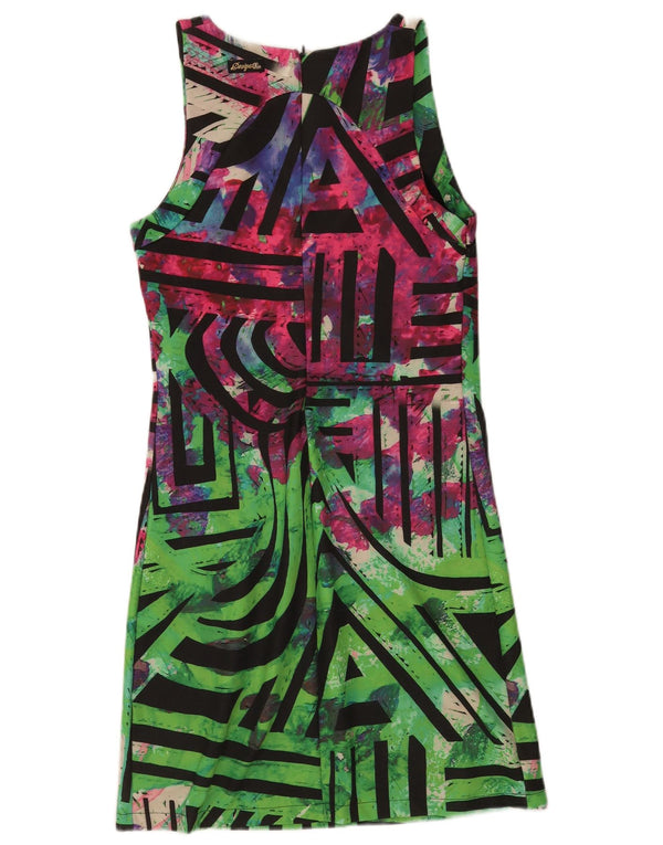 Desigual γυναικείο αμάνικο φόρεμα UK 10 Small πολύχρωμο γεωμετρικό