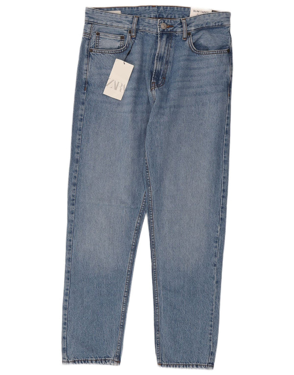 Zara Ανδρικό Slim Tapered Jeans EU 40 Medium W31 L30 Blue Cotton