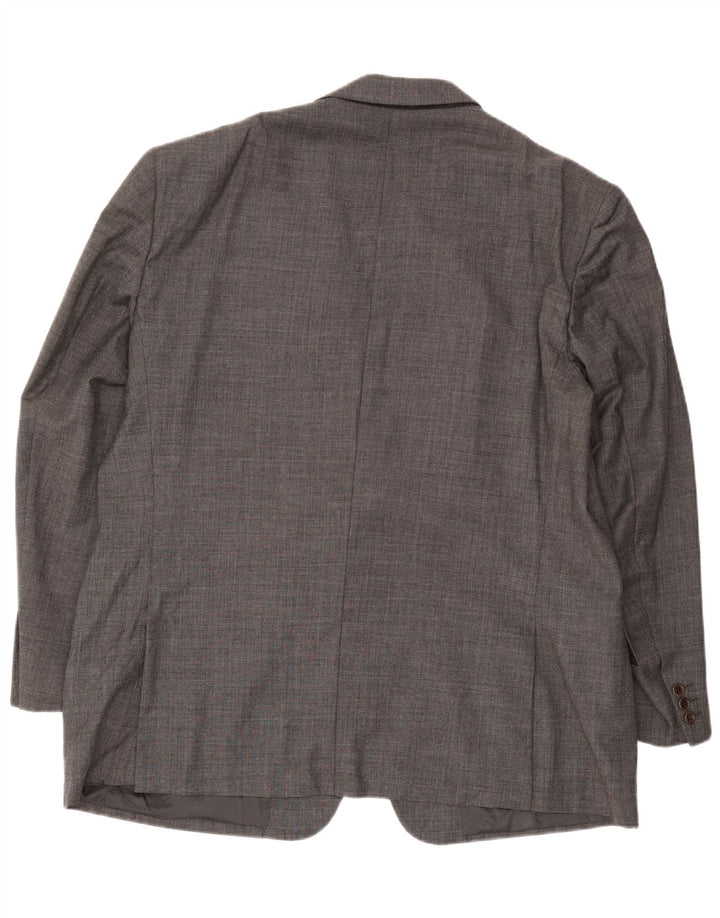 Valentino Ανδρικό σακάκι σακάκι με 2 κουμπιά UK 42 XL Γκρι παρθένο μαλλί