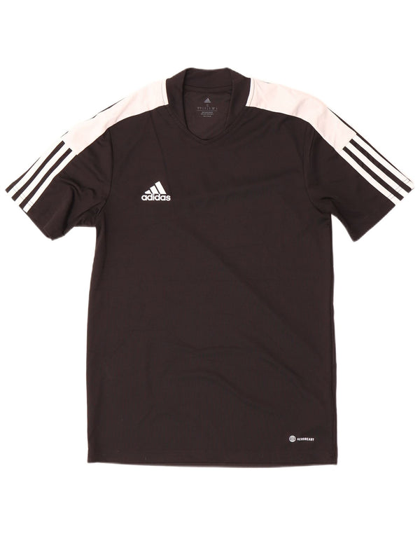 Adidas Ανδρικό T-Shirt Aeroready Top Small Black Colourblock Πολυεστέρας