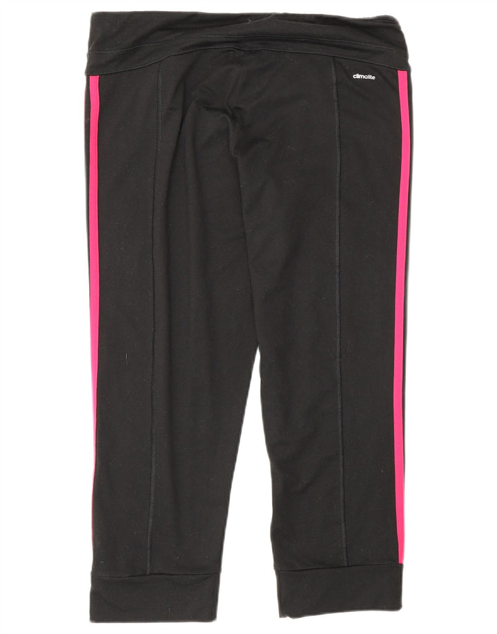 Adidas Γυναικεία κολάν Capri Climalite UK 12/14 Μεσαίο μαύρο πολυεστέρα