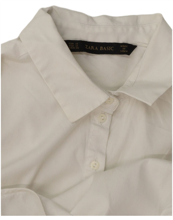 Zara Γυναικείο πουλόβερ 3/4 μανίκι UK 12 Medium White