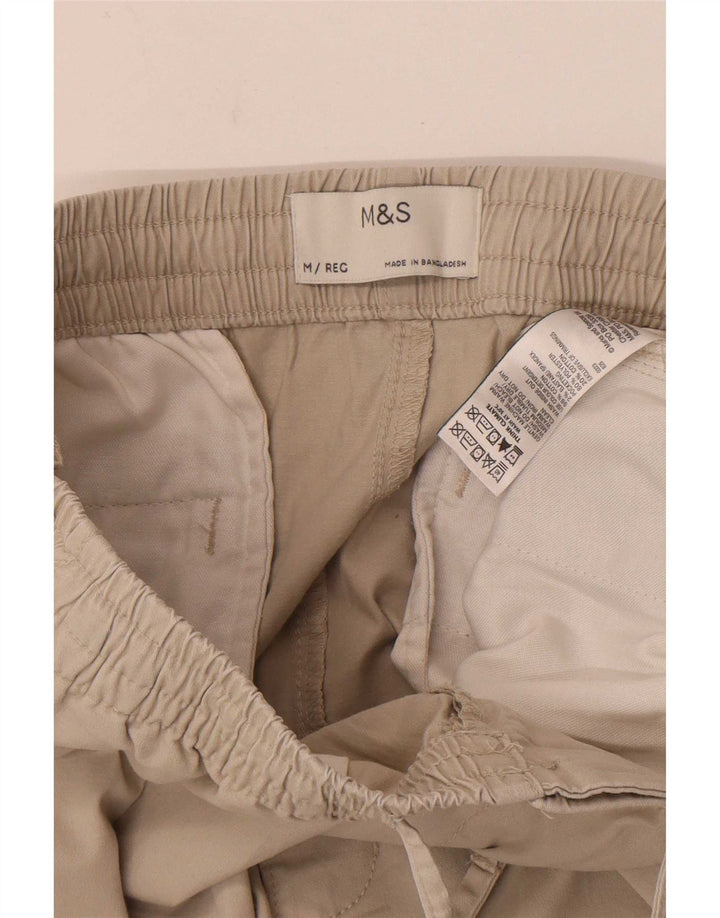 Marks & Spencer Ανδρικό λεπτό παντελόνι Chino Μεσαίο W32 L29 Μπεζ βαμβακερό