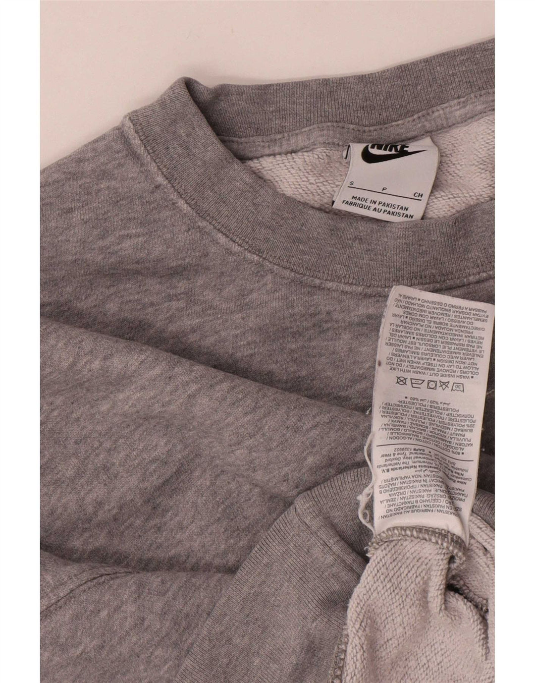 Nike γυναικεία φούτερ υπερμεγέθη μπλούζα UK 10 Small Grey Flecked