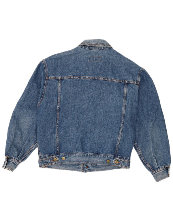 Cacharel Ανδρικό Τζιν Μπουφάν UK 36 Small Blue Cotton