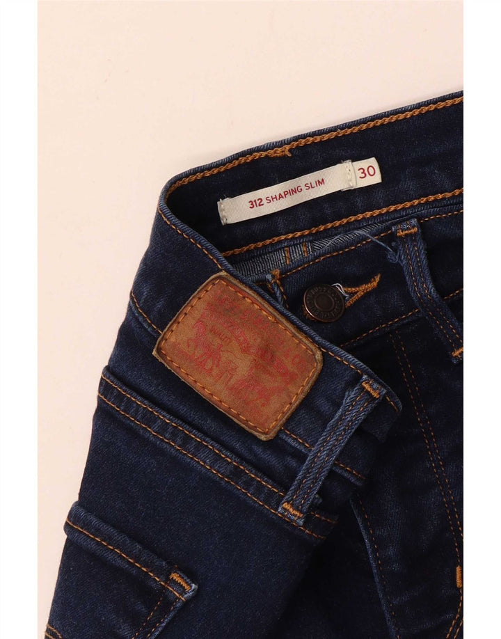 Levi's Womens 312 Shaping Slim Jeans W30 L27 Navy Blue