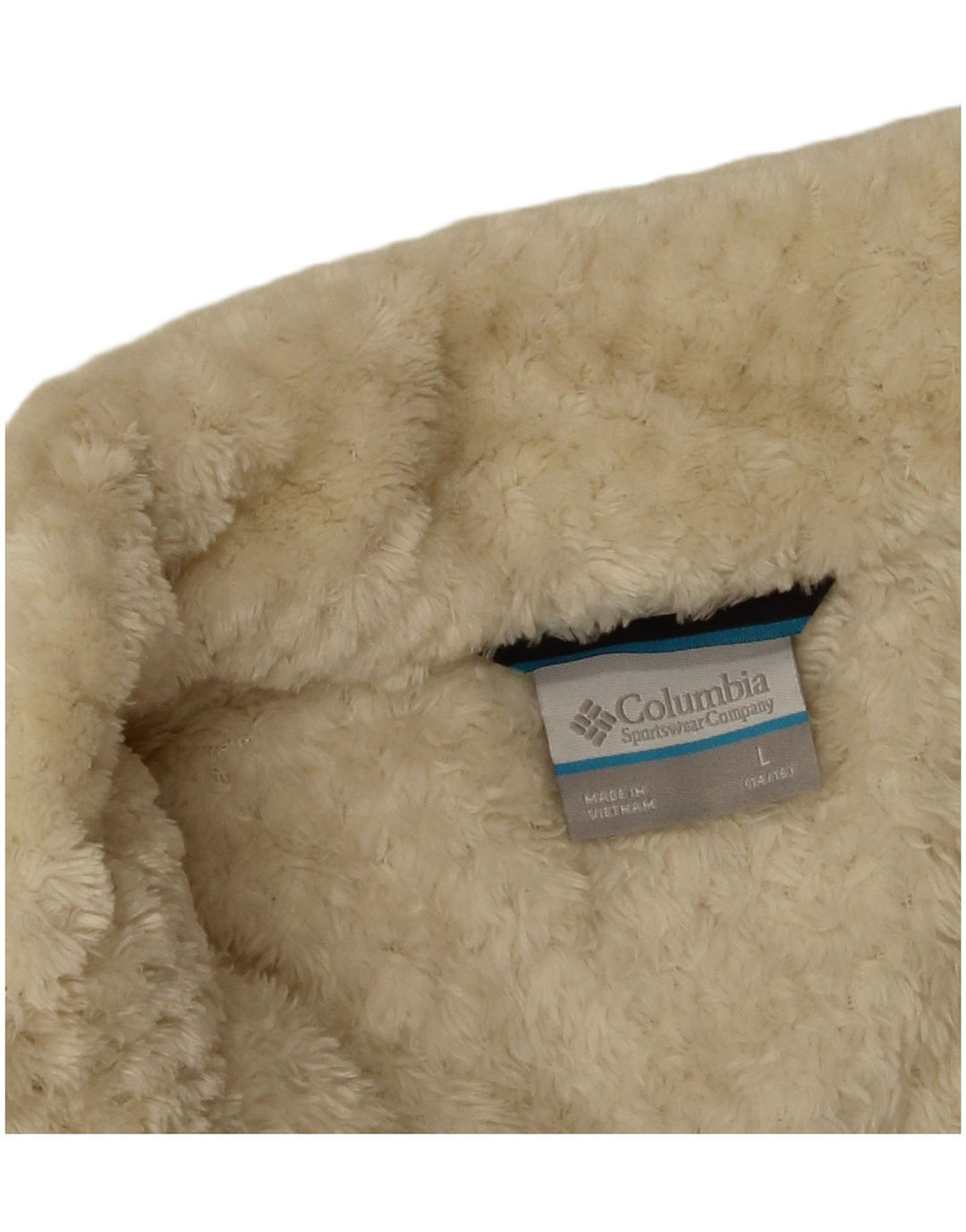 Columbia Girls Fleece Jacket 14-15 ετών Larg Off White Polyester