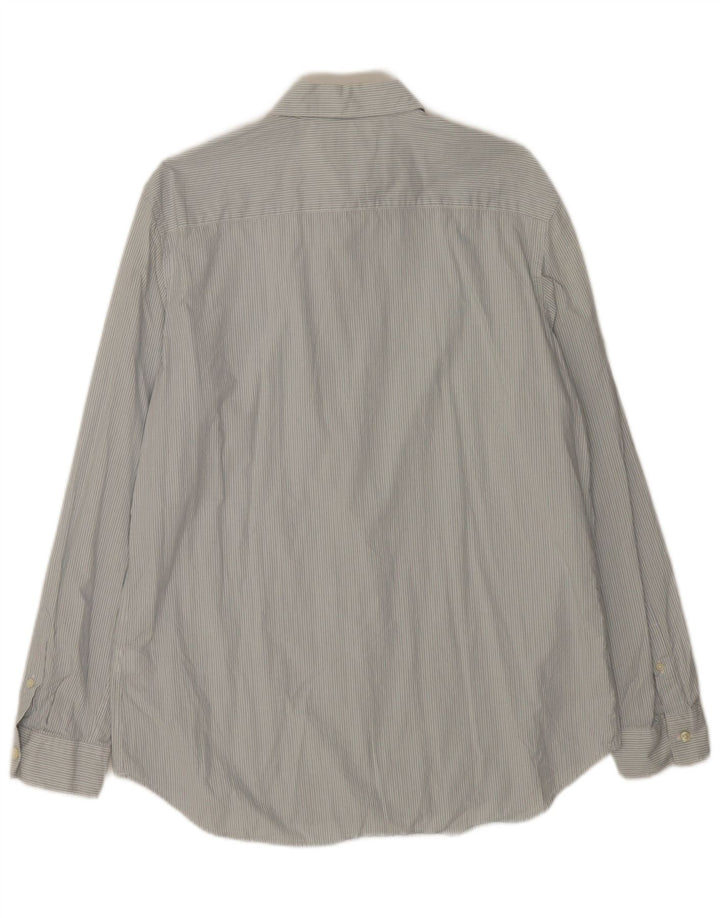 Zara Ανδρικό πουκάμισο Regular Fit XL Μπλε ριγέ βαμβακερό