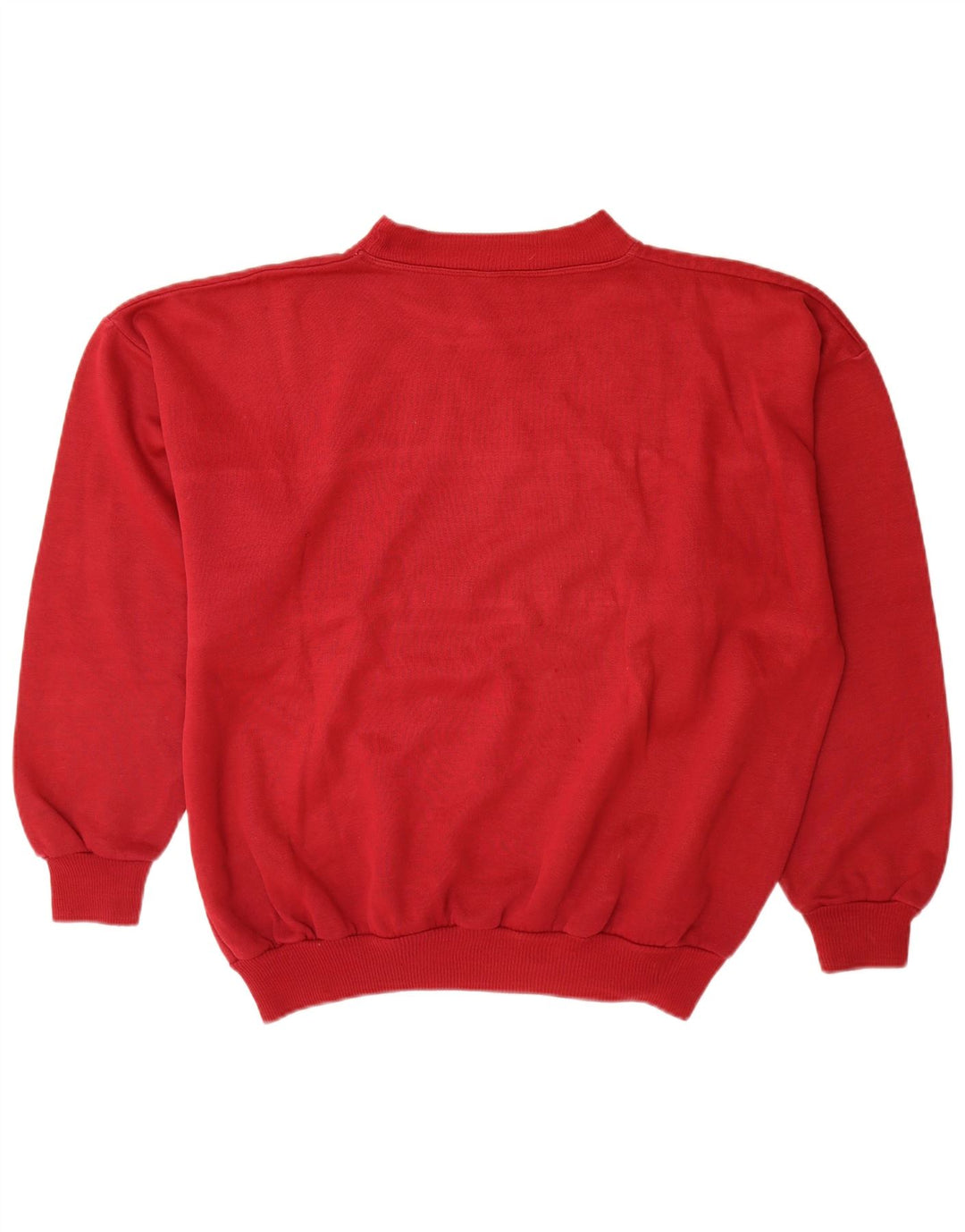 Vintage ανδρικό γραφικό φούτερ Jumper XL Red Colourblock