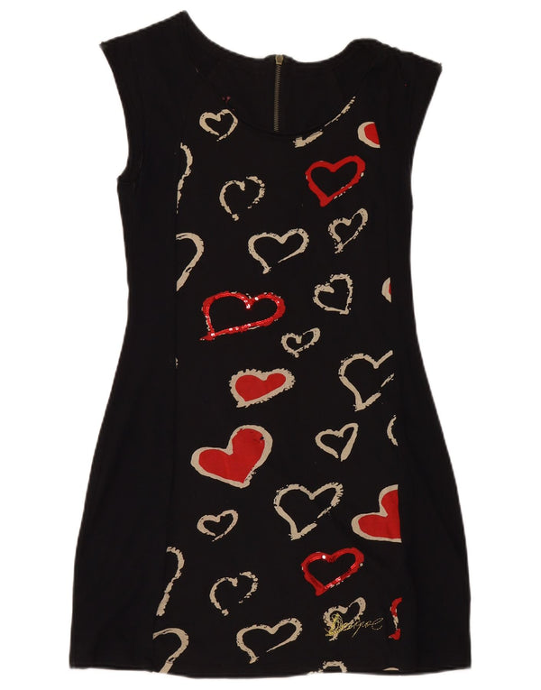 Γυναικείο αμάνικο φόρεμα Desigual Graphic UK 14 Large Black Heart