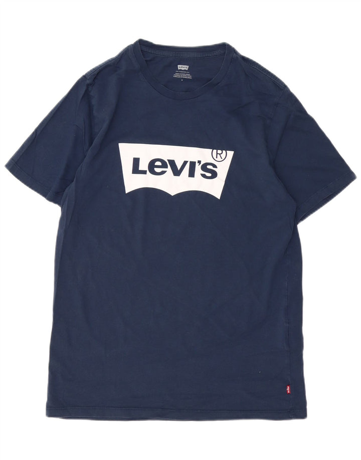 Ανδρικό γραφικό T-Shirt Levi's Top μεσαίο μπλε βαμβακερό