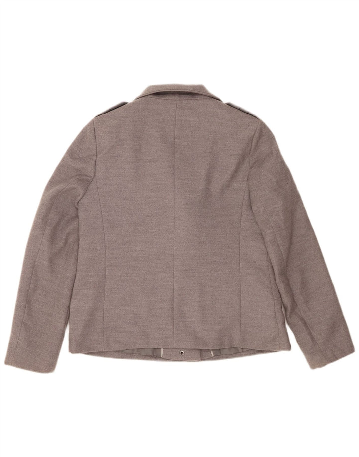 Marks & Spencer Γυναικείο Κοντό Στρατιωτικό Μπουφάν UK 12 Medium Grey