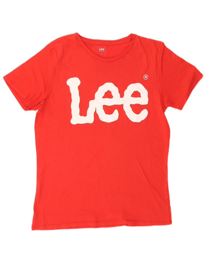 Ανδρικό T-Shirt Lee Graphic Top Large Red