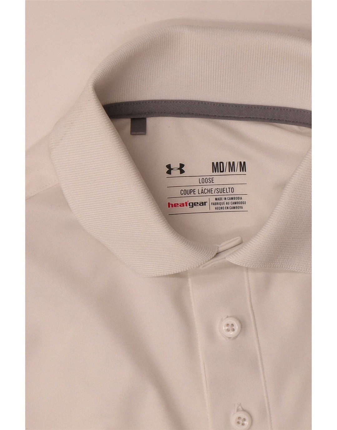 Under Armour Ανδρικό Heat Gear Polo πουκάμισο μεσαίο λευκό
