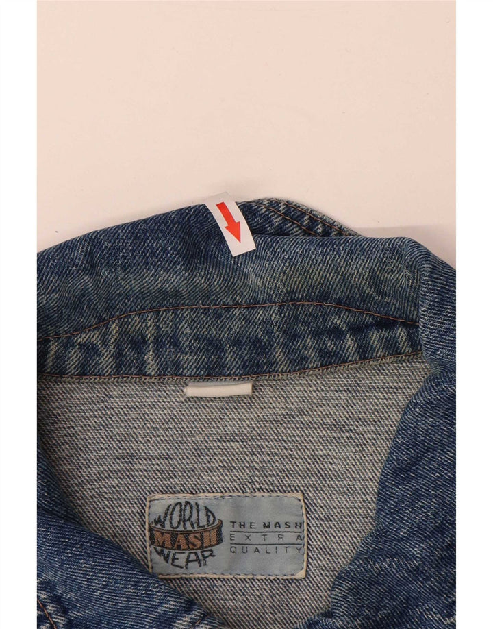 Mash Ανδρικό Τζιν Μπουφάν UK 42 XL Μπλε Βαμβακερό