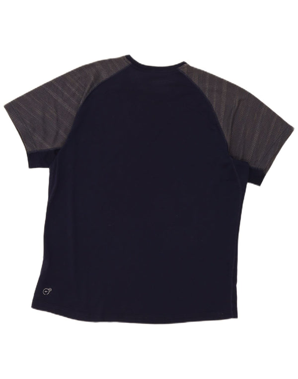 Ανδρικό T-Shirt Puma Top XL Navy Blue Colorblock Πολυεστέρας