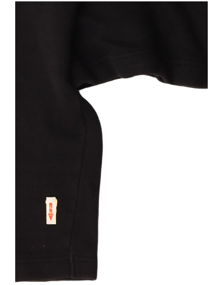 BENETTON Γυναικείο Oversized Graphic Crop Polo UK 10 Small Black