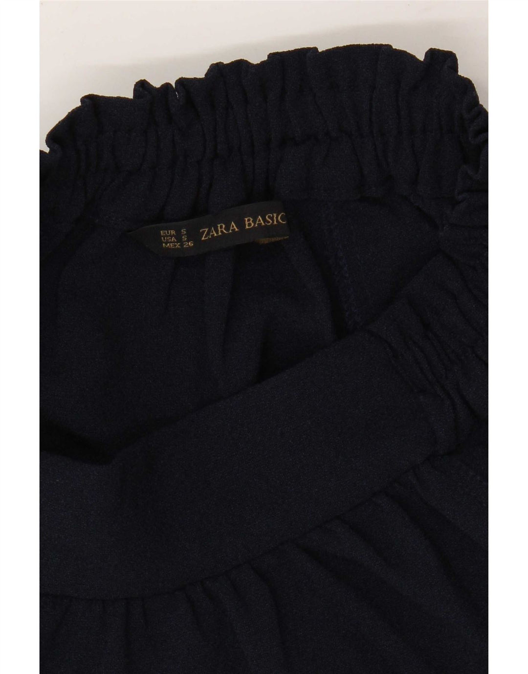 Zara Γυναικεία Φούστα με Flared Small W26 Navy Blue Polyester