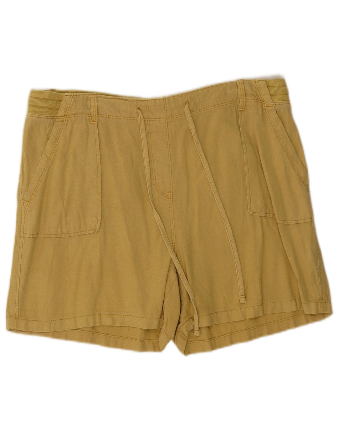Marks & Spencer Γυναικείο Σορτς UK 16 Large W34 Χακί Λευκό