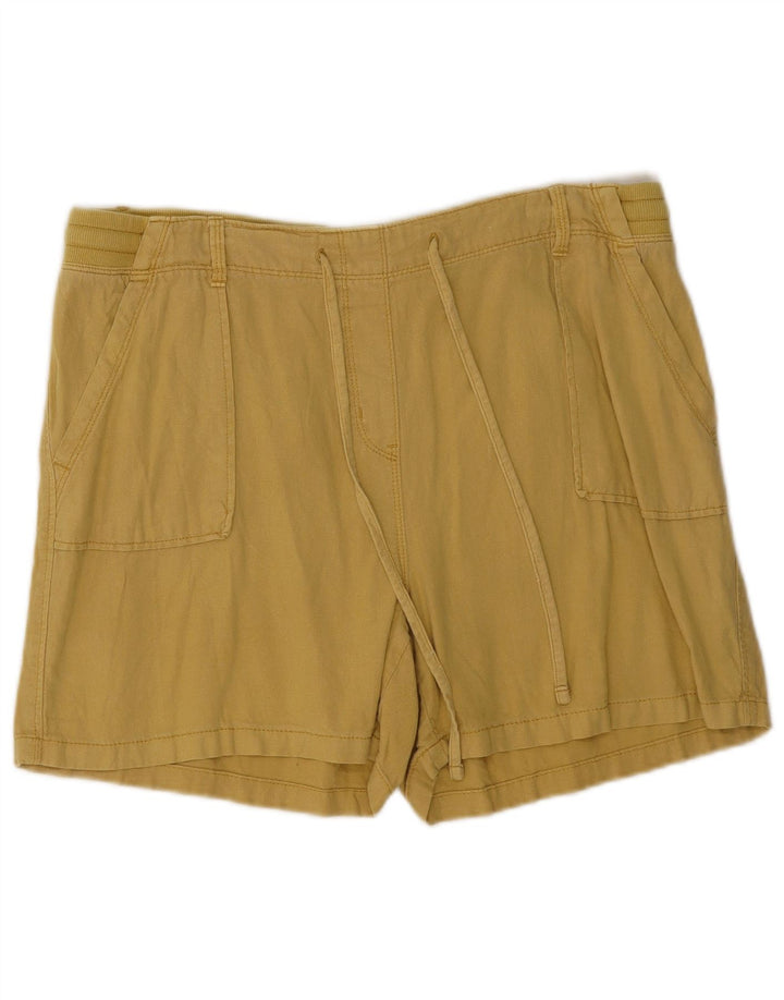 Marks & Spencer Γυναικείο Σορτς UK 16 Large W34 Χακί Λευκό