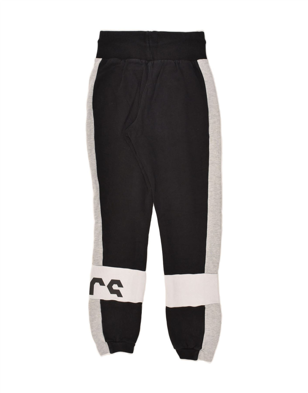 ASICS Boys Graphic Tracksuit Trousers Joggers 9-10 Years XS Black | Vintage Asics | Thrift | Second-Hand Asics | Used Clothing | Messina Hembry 