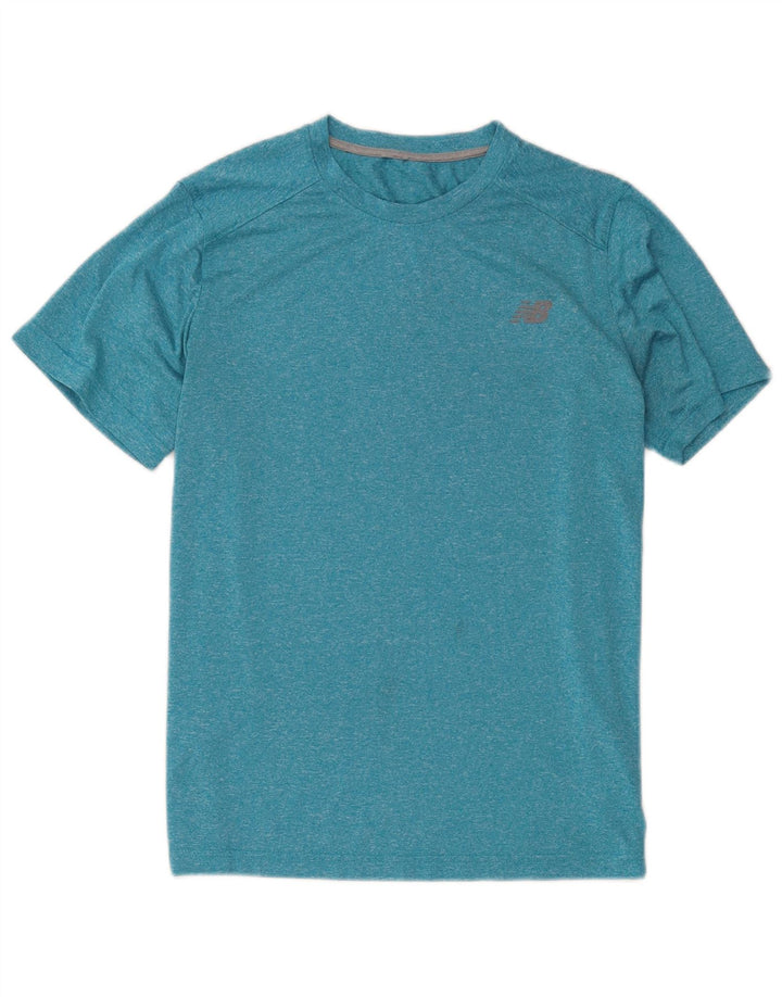 Ανδρικό T-Shirt New Balance Top Small Blue Polyester