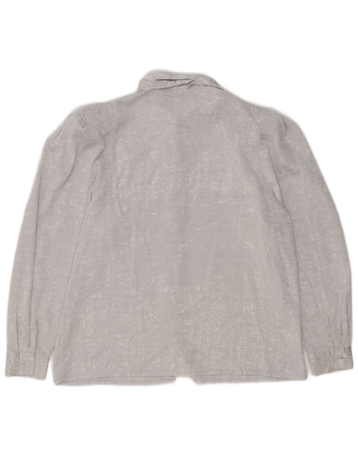 YESSICA Γυναικείο πουκάμισο γραβάτα μπλούζα EU 42 Large Grey Polyester