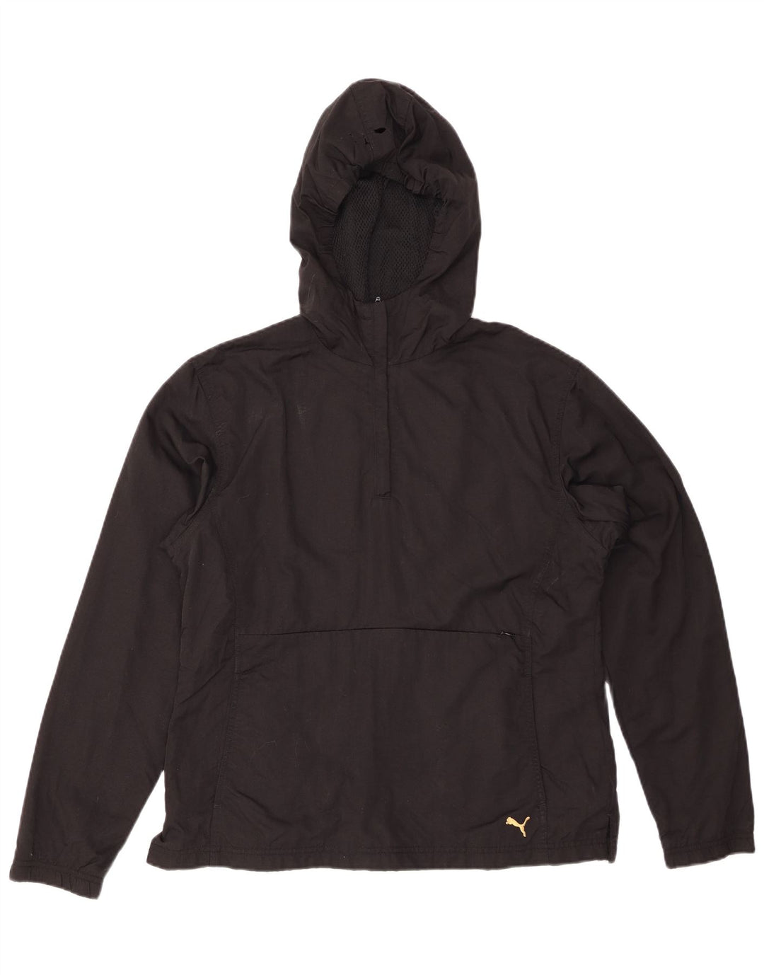 PUMA Γυναικείο μπουφάν Anorak με κουκούλα UK 14 μεγάλο μαύρο νάιλον