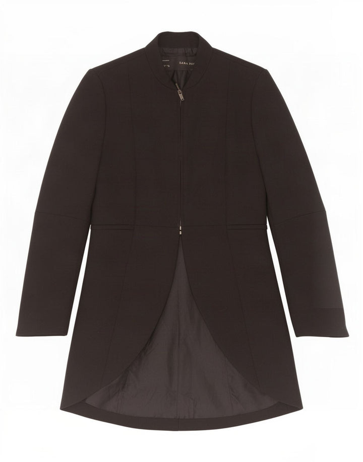 Zara Γυναικείο Σακάκι Blazer με φερμουάρ UK 10 Small Black