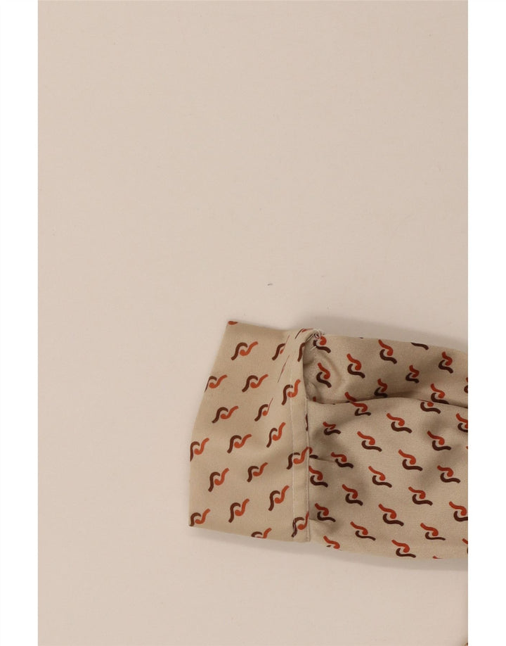 VINTAGE Γυναικείο πουλόβερ Πουκάμισο UK 16 Μεγάλο Μπεζ γεωμετρικό