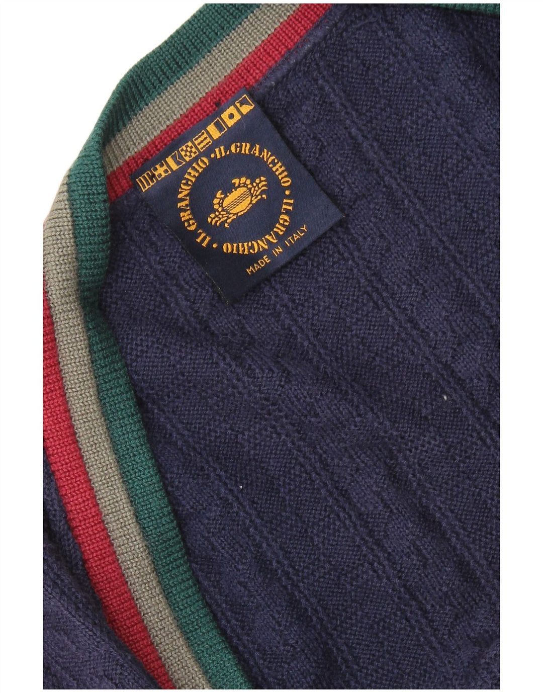 Ανδρικό πουλόβερ IL GRANCHIO Ζακέτα XL Navy Blue