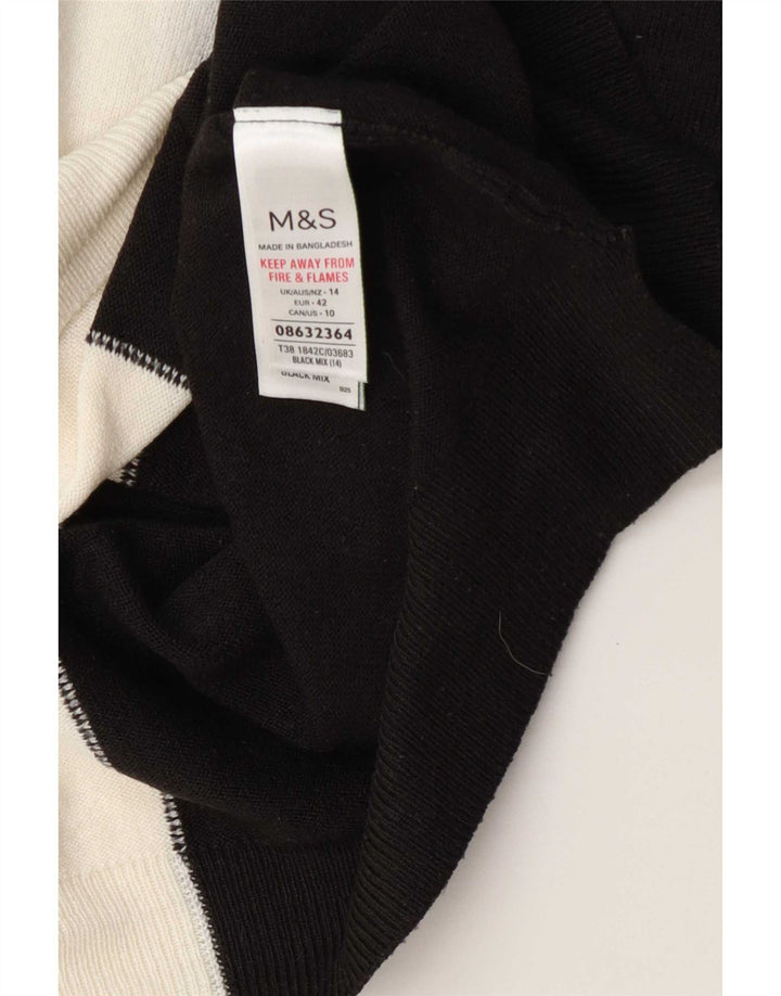 Marks & Spencer Γυναικείο πουλόβερ με λαιμόκοψη UK 14 Μεγάλο πολύχρωμο