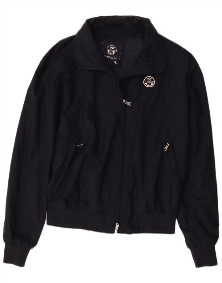 North Sails Γυναικείο Bomber Jacket UK 16 Large Navy Blue Polyamide