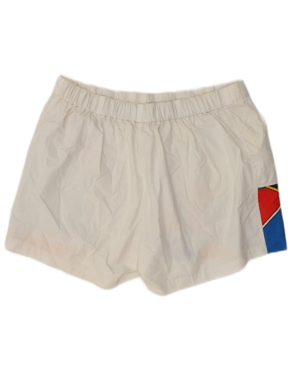 TRIGEMA Ανδρικό σορτς Chino IT 52 XL W36 Λευκό γεωμετρικό βαμβακερό